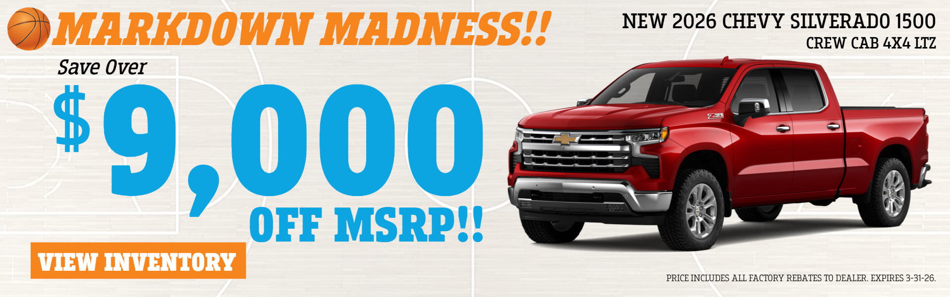 SILVERADO 1500 OFFERS FROM DENNY MENHOLT IN CODY, WY