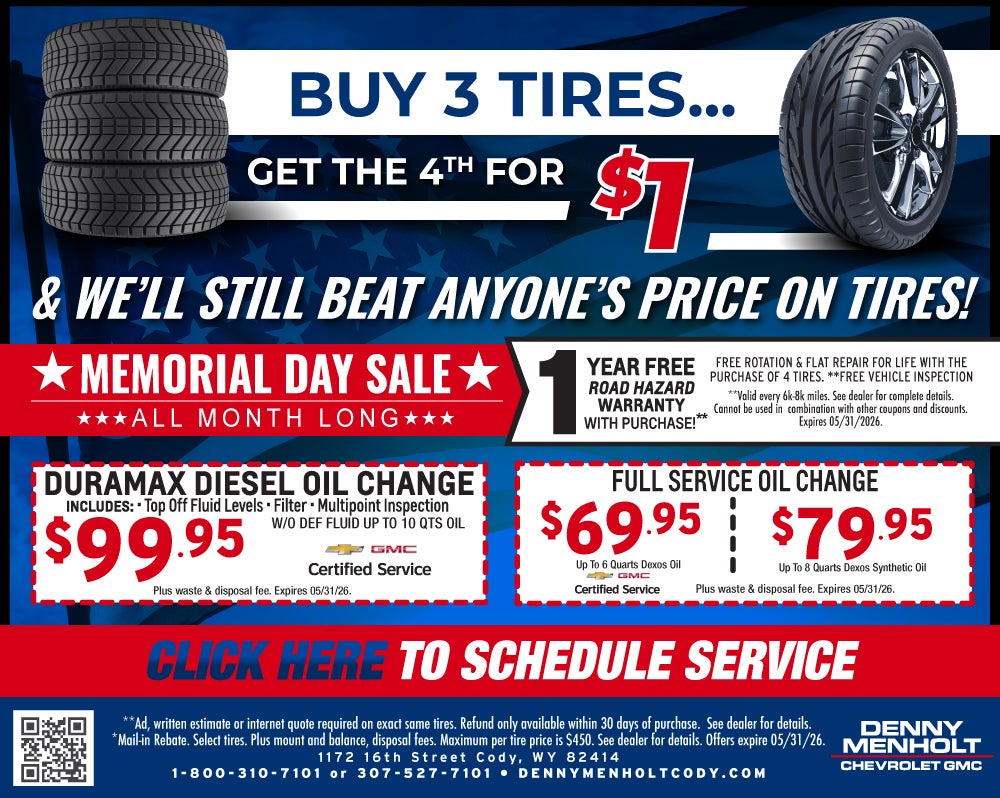 Denny Menholt Cody Service Specials
