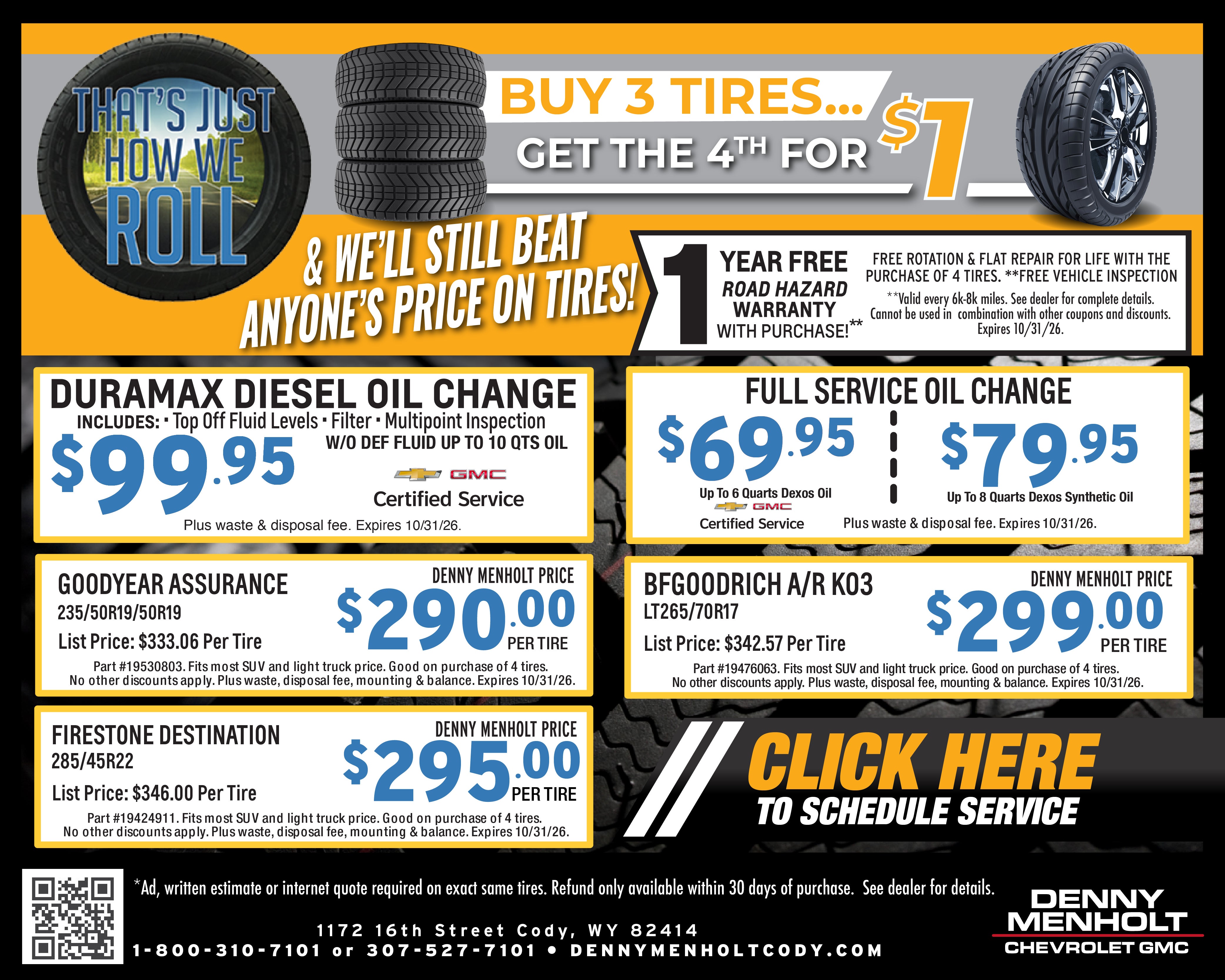 July Showers of Service Specials